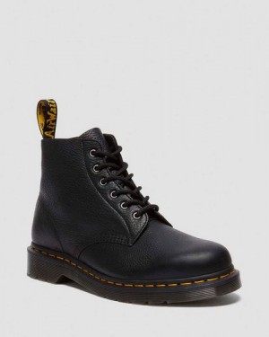 Dr Martens 101 Ambassador Leather Men Ankle Boots Black | USA-421073