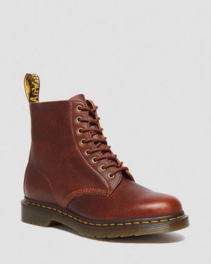 Dr Martens 1460 Ambassador Leather Women Lace Up Boots Brown | USA-951346