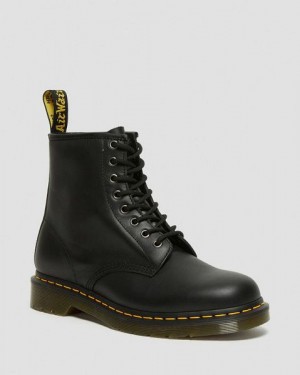 Dr Martens 1460 Nappa Leather Men Lace Up Boots Black | USA-264807