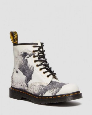 Dr Martens 1460 Tate 'Decalcomania' Backhand Leather Women Lace Up Boots Multicolor | USA-96123