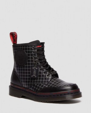 Dr Martens 1460 WB Blade Runner Men Lace Up Boots Black | USA-295738