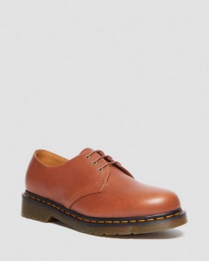 Dr Martens 1461 Carrara Leather Women Oxford Shoes Brown | USA-986457