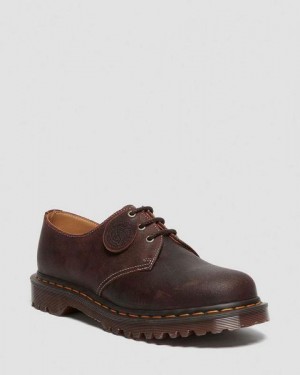 Dr Martens 1461 Made In England Commander Men Oxford Shoes Brown | USA-432587