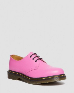 Dr Martens 1461 Smooth Leather Women Oxford Shoes Pink | USA-290836