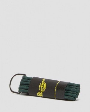 Dr Martens 26 Inch Round Shoe Laces Accessories 3 EYE Dark Green | USA-582034