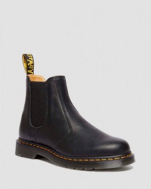 Dr Martens 2976 Ambassador Leather Men Chelsea Boots Black | USA-49386