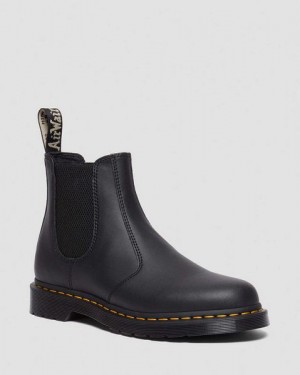 Dr Martens 2976 Genix Nappa Reclaimed Leather Men Chelsea Boots Black | USA-841573