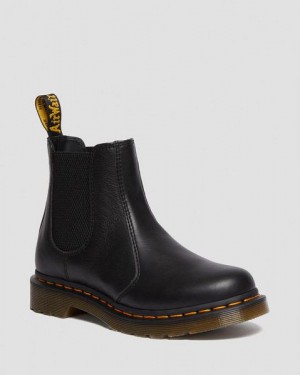 Dr Martens 2976 Leather Women Chelsea Boots Black | USA-945706