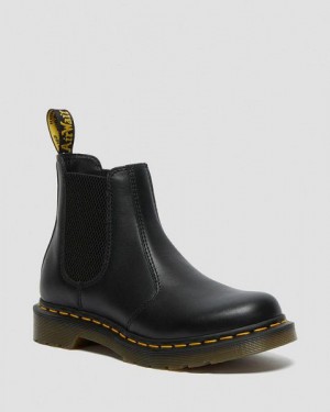 Dr Martens 2976 Nappa Leather Women Chelsea Boots Black | USA-706185