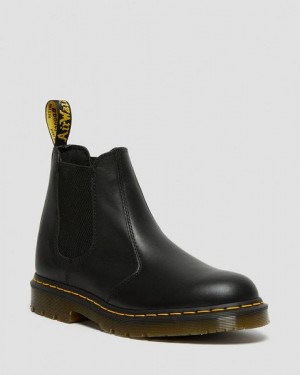 Dr Martens 2976 Slip Resistant Leather Men Chelsea Boots Black | USA-178439