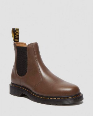 Dr Martens 2976 Stitch Artimus Men Chelsea Boots Khaki | USA-364280