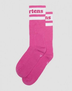 Dr Martens Athletic Logo Organic Cotton Blend Accessories Socks Pink | USA-825043