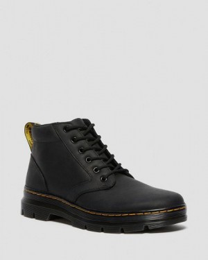 Dr Martens Bonny Leather Women Casual Boots Black | USA-459261