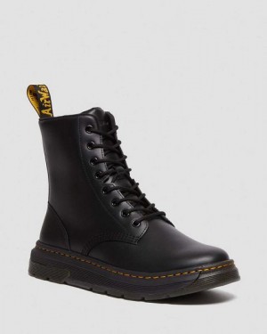 Dr Martens Crewson Classic Leather Men Casual Boots Black | USA-796320