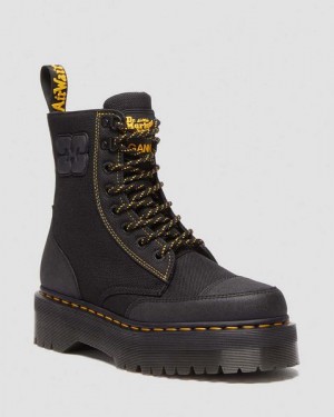 Dr Martens Jadon Ganni Extra Tough Men Platform Boots Black | USA-96528