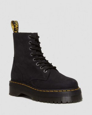 Dr Martens Jadon III Tumbled Nubuck Women Platform Boots Grey | USA-496823