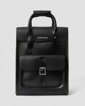 Dr Martens Kiev Leather Men Backpack Black | USA-418705