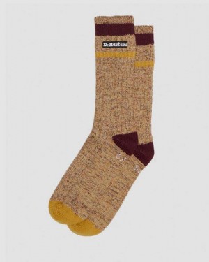 Dr Martens Marl Organic Accessories Socks Brown | USA-631948