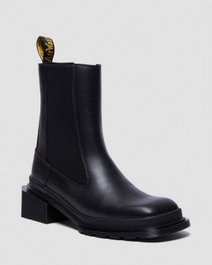 Dr Martens Maybole Square Toe Women Chelsea Boots Black | USA-672951