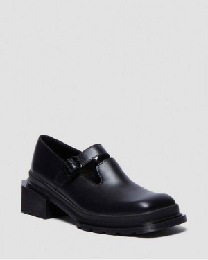 Dr Martens Maybole Square Toe Women Mary Jane Shoes Black | USA-513429