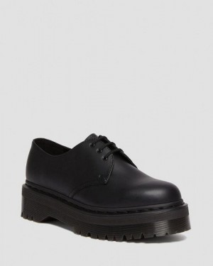 Dr Martens Vegan Mono Felix Platform Men 1461 Shoes Black | USA-57964