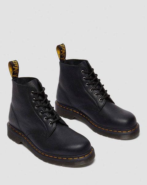 Dr Martens 101 Ambassador Leather Men Ankle Boots Black | USA-421073