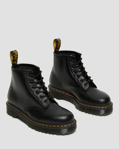 Dr Martens 101 Bex Smooth Leather Men Ankle Boots Black | USA-491768