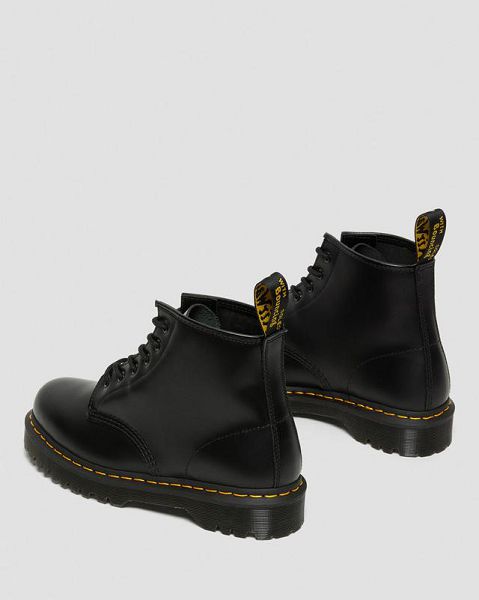 Dr Martens 101 Bex Smooth Leather Men Ankle Boots Black | USA-491768