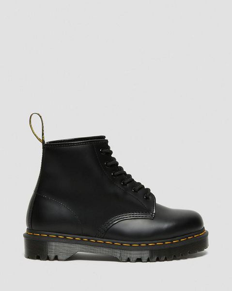 Dr Martens 101 Bex Smooth Leather Men Ankle Boots Black | USA-491768