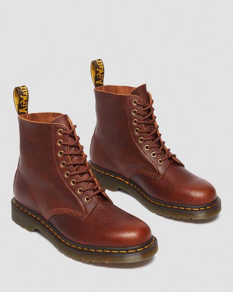 Dr Martens 1460 Ambassador Leather Men Lace Up Boots Brown | USA-150482