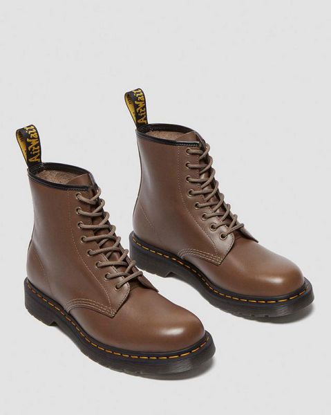 Dr Martens 1460 Artimus Leather Men Lace Up Boots Khaki | USA-198726