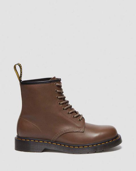 Dr Martens 1460 Artimus Leather Men Lace Up Boots Khaki | USA-198726