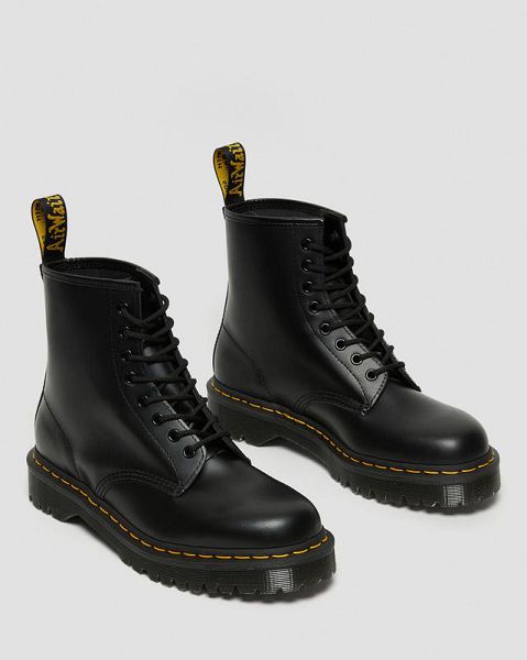 Dr Martens 1460 Bex Smooth Leather Men Lace Up Boots Black | USA-452601