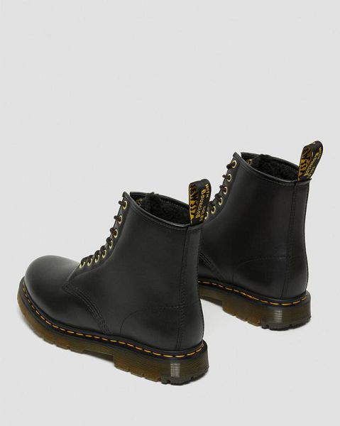 Dr Martens 1460 DM's Wintergrip Leather Men Lace Up Boots Black | USA-347501