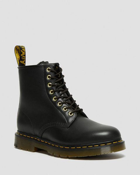 Dr Martens 1460 DM\'s Wintergrip Leather Men Lace Up Boots Black | USA-347501