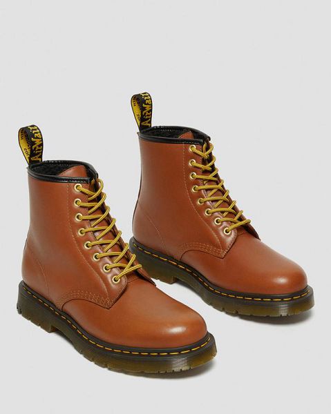 Dr Martens 1460 DM's Wintergrip Leather Men Lace Up Boots Brown | USA-549037