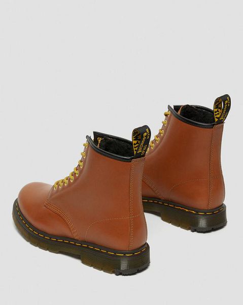 Dr Martens 1460 DM's Wintergrip Leather Men Lace Up Boots Brown | USA-549037