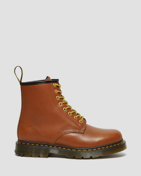 Dr Martens 1460 DM's Wintergrip Leather Men Lace Up Boots Brown | USA-549037