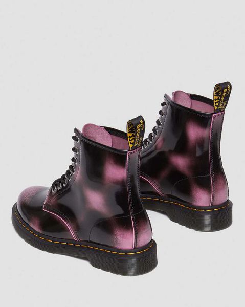 Dr Martens 1460 Distressed Leather Men Lace Up Boots Pink | USA-419258