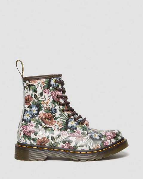 Dr Martens 1460 English Garden Leather Men Lace Up Boots Multicolor | USA-962351