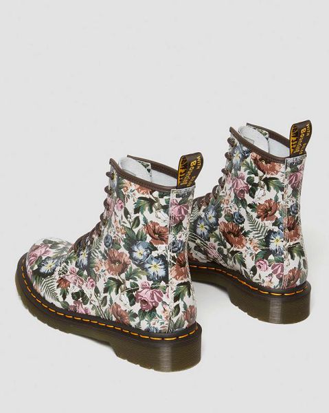 Dr Martens 1460 English Garden Leather Women Lace Up Boots Multicolor | USA-72654