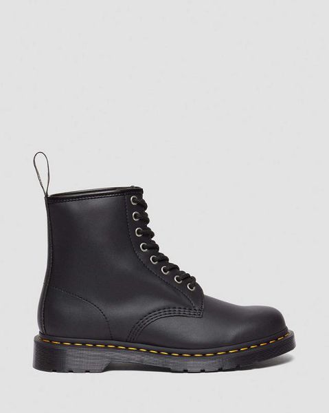 Dr Martens 1460 Genix Nappa Reclaimed Leather Women Lace Up Boots Black | USA-462983