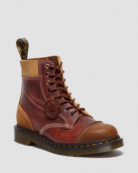 Dr Martens 1460 Made in England Deadstock Leather Women Lace Up Boots Multicolor | USA-457321