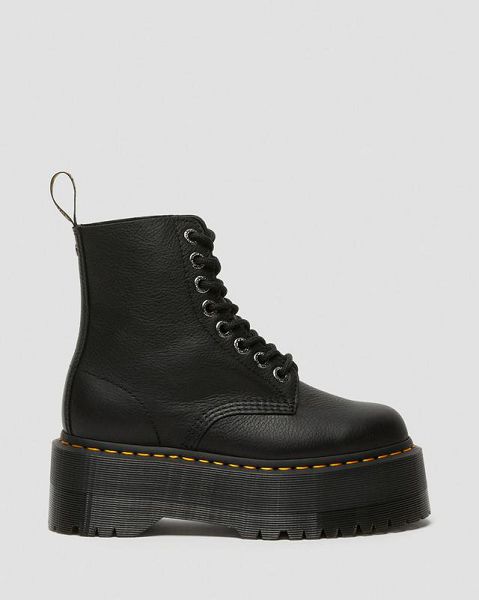 Dr Martens 1460 Max Leather Men Platform Boots Black | USA-765312