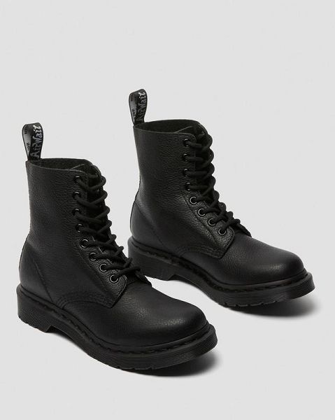 Dr Martens 1460 Mono Women Lace Up Boots Black | USA-438605