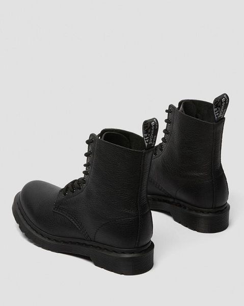 Dr Martens 1460 Mono Women Lace Up Boots Black | USA-438605