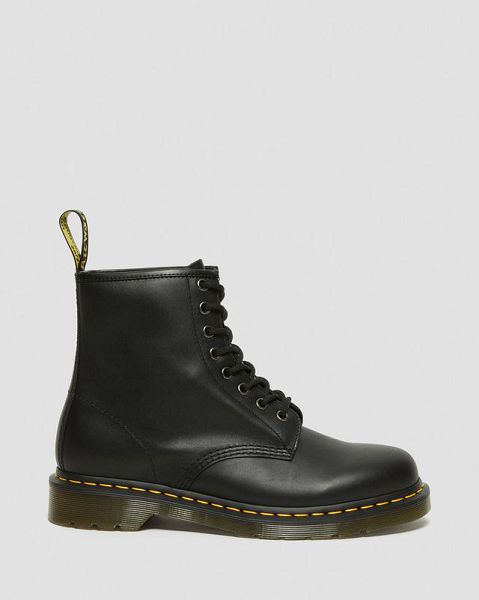 Dr Martens 1460 Nappa Leather Men Lace Up Boots Black | USA-264807