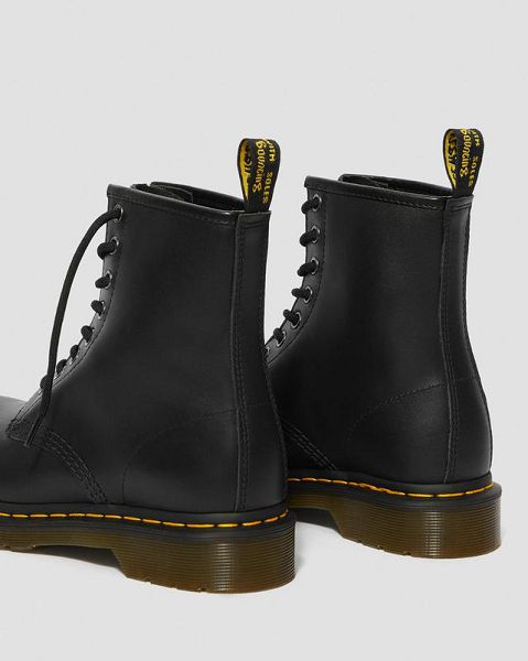 Dr Martens 1460 Nappa Leather Women Lace Up Boots Black | USA-493570