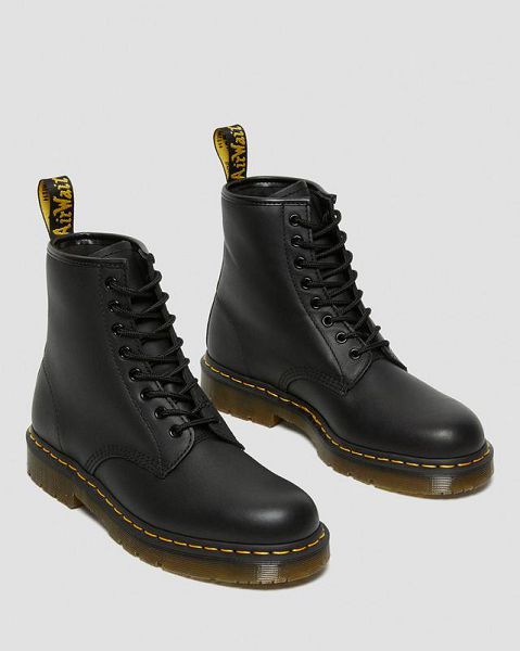 Dr Martens 1460 Slip Resistant Leather Men Lace Up Boots Black | USA-46953