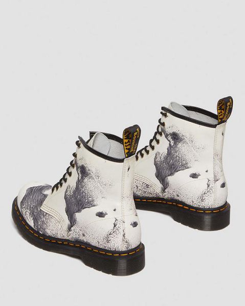 Dr Martens 1460 Tate 'Decalcomania' Backhand Leather Women Lace Up Boots Multicolor | USA-96123